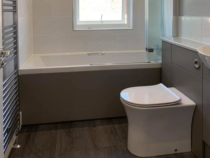 Modern bathroom renovation