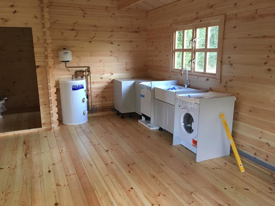 Utility room plumbing